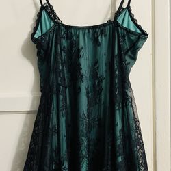 (Size Small) Lace babydoll slip dress / lingerie-style dress