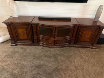 102 inch all wood tv stand