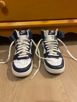 Nike Court Borough Mid 2 Sneakers Navy Blue/White 6.5Youth