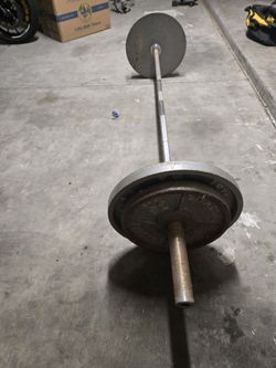 Olympic Weight Bar Plus Weights
