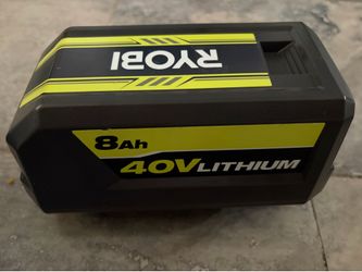 New Ryobi 40v 8ah battery