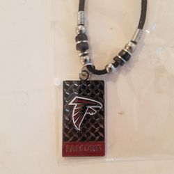 Atlanta Falcons Rope Necklace Pendant