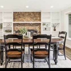 Dining table and chairs