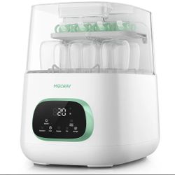 MOLWAY【Upgraded Baby Bottle Washer, Sterilizer and Dryer, All-in-One Pro Cleaning Machine for Bottles, Pump Parts & Baby Essentials, Effortless Care, 