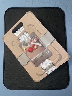 KG Gourmet Kitchen Cutting Boards Set of 2 Non Absorbent Blade Friendly Chopping Boards New