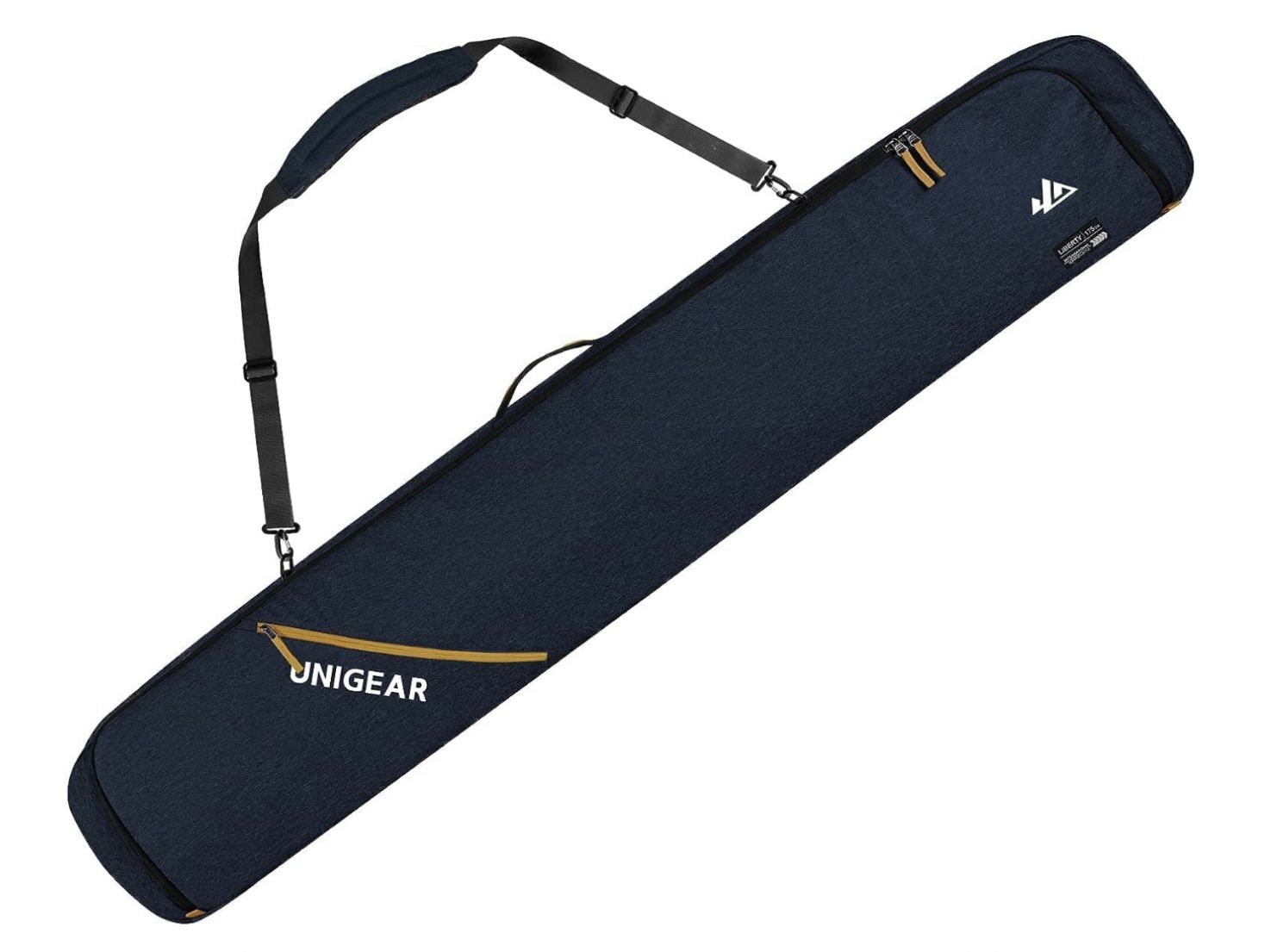 Unigear Snowboard Ski Bag for Air Travel, Reinforced Double Padded Snowboard Bag with 10mm EPE Dense, Water-Resistant and Durable Up To 165cm Ski Snow