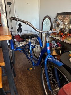 3 wheel bicycle with big basket