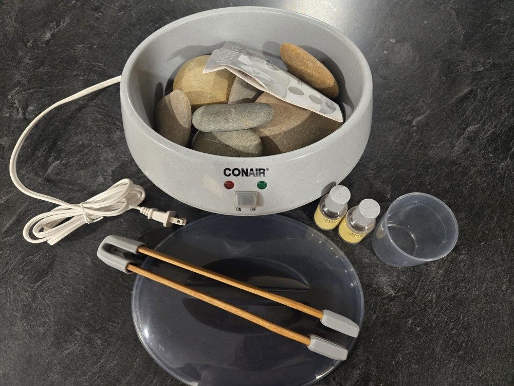 Conair Body Benefits Heated Stone Spa Hot Rocks Therapy Kit HR10 Never Used