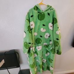 Jumbo Hooded Snuggie Robe With Pockets