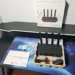 New WiFi Router- AC2100 Dual-Band Smart Wi-Fi Router Upgrades to 2033 Mbps (5G) High-speed, Features MU-MIMO, 4 Gigabit LAN Ports, ONE SSID, Parental 