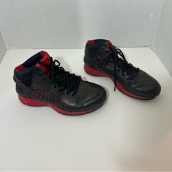 Adidas D Rose 3 Black & Red Basketball High-Top Athletic Sneakers Size 6.5