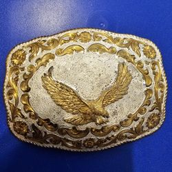 Large Belt Buckle. Cowboy Up! 