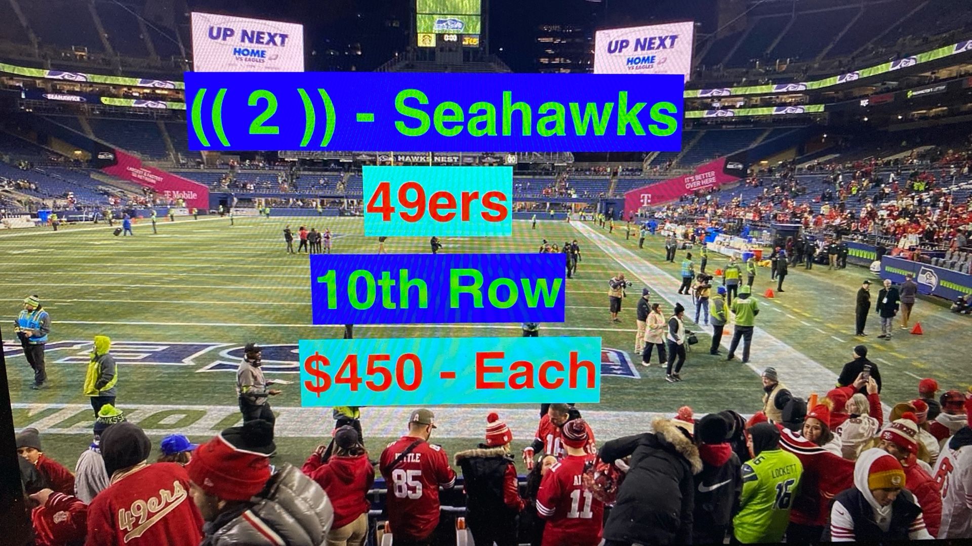 Seahawks 49ers Tickets