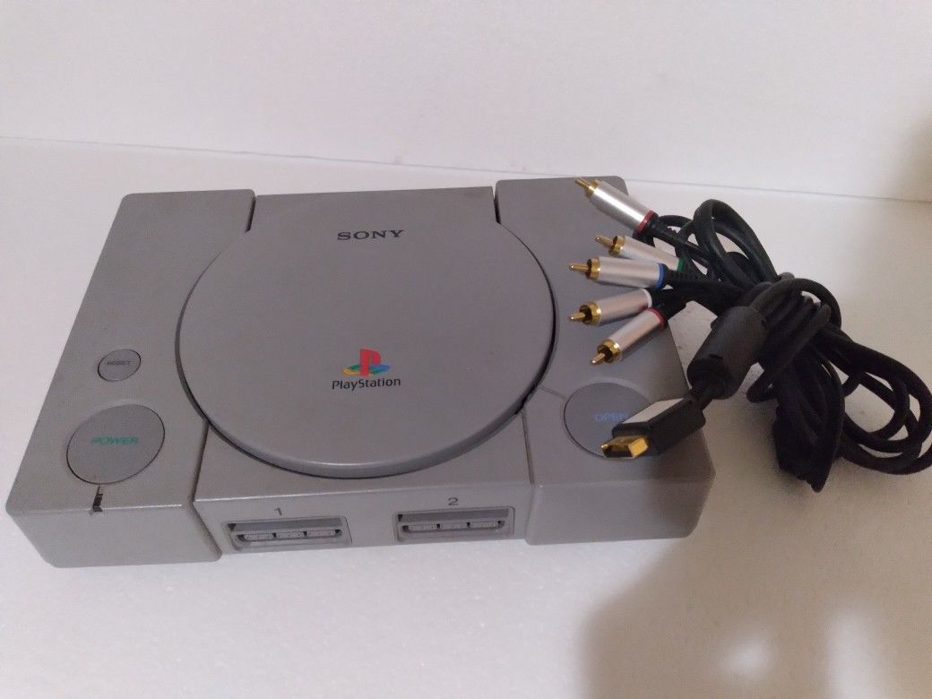Original SONY Playstation Console Cables Included