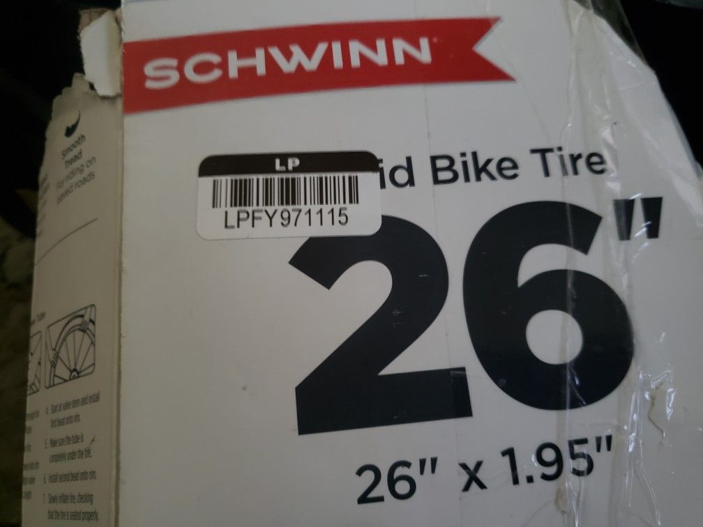Schwinn 26" Hybrid Bike Tire. Mountain
