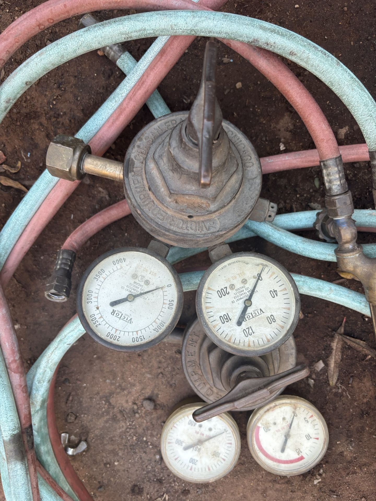 Oxygen and Acetylene Tanks