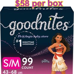 Goodnites Size S/M Girls 