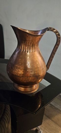 Vintage copper pitcher