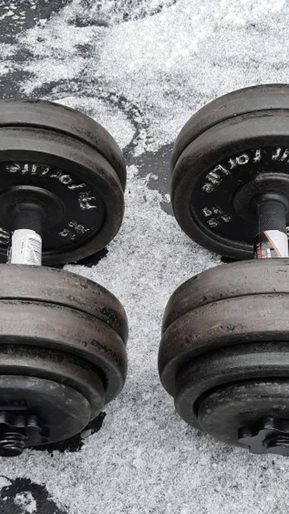 Adjustable Dumbbells New Handles 60s