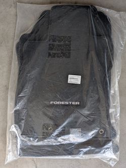 Subaru Forester OEM carpet floor mats 2019–2024 — NEW in plastic, full set
