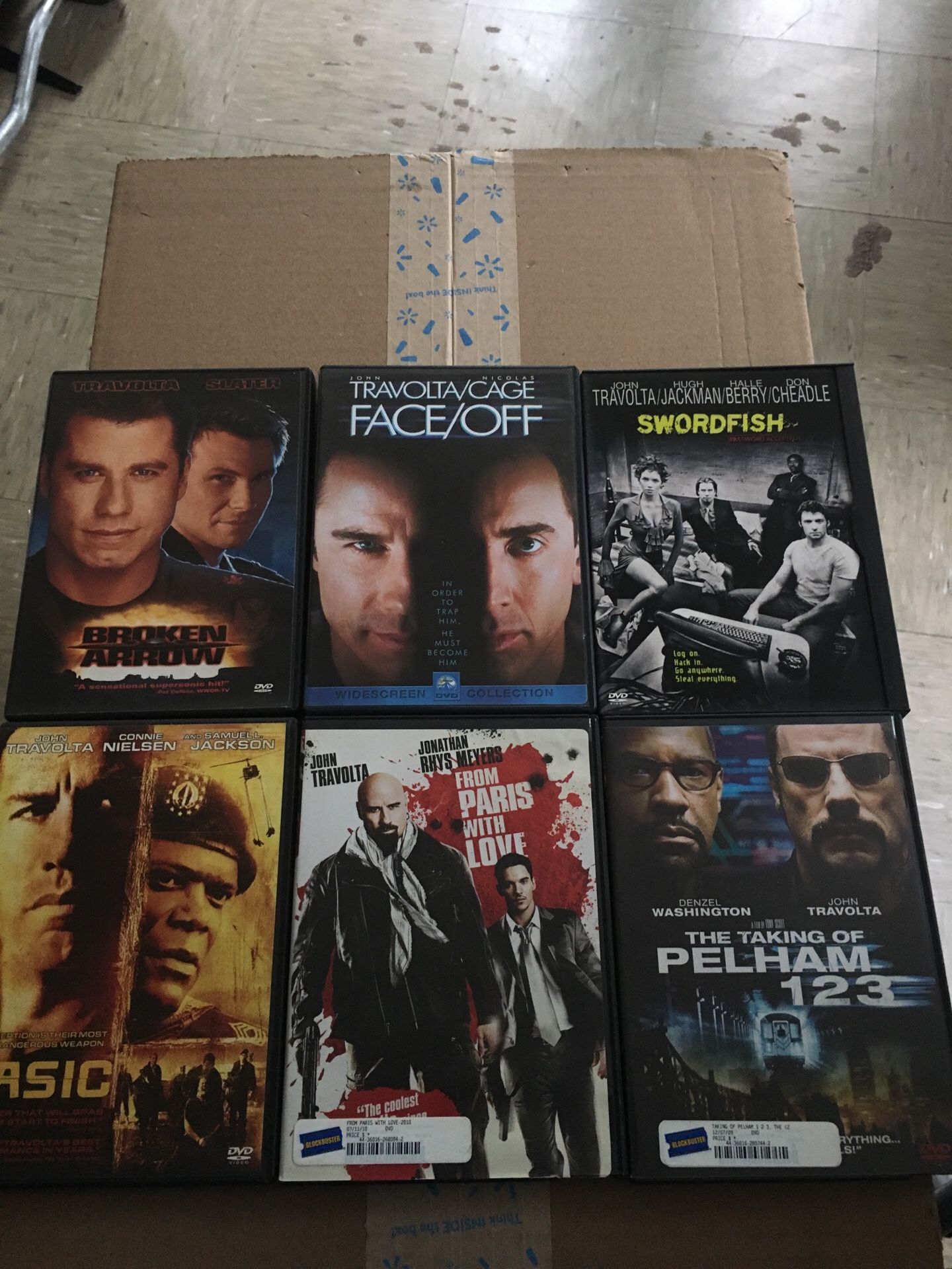 JOHN TRAVOLTA dvd collection is for sale.