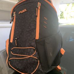 FEUL-Orange & black backpack. Excellent Condition, Sturdy Straps, & No Rips. 