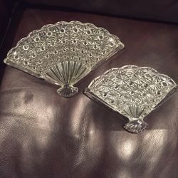 A Pair Of Vintage Glass Candy/Relish Dishes .