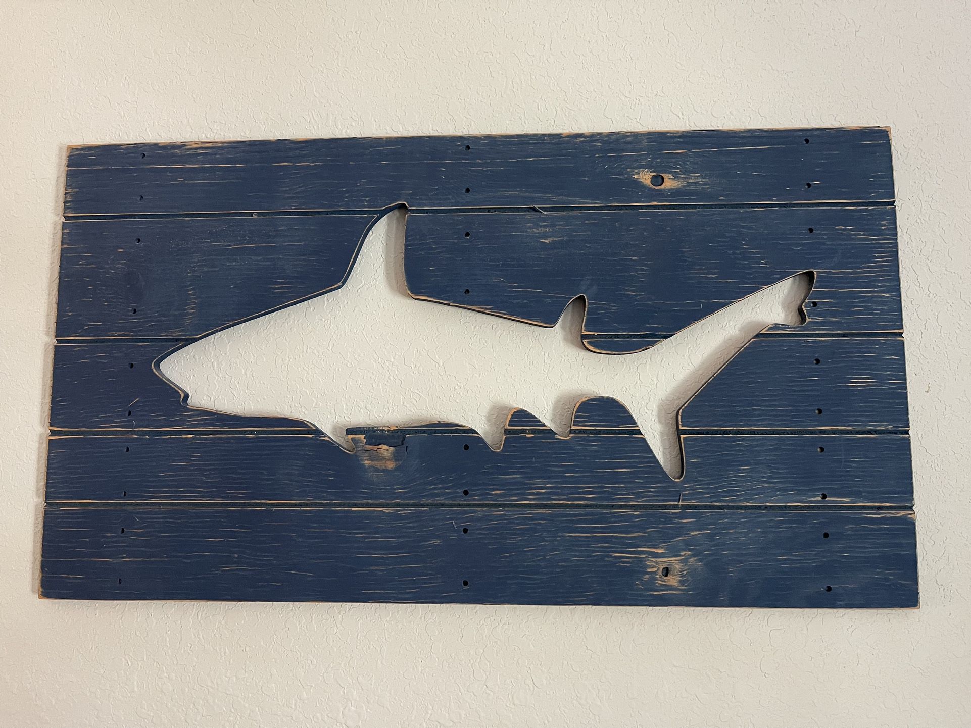 Pottery Barn Kids Coastal Shark Nursery Decor