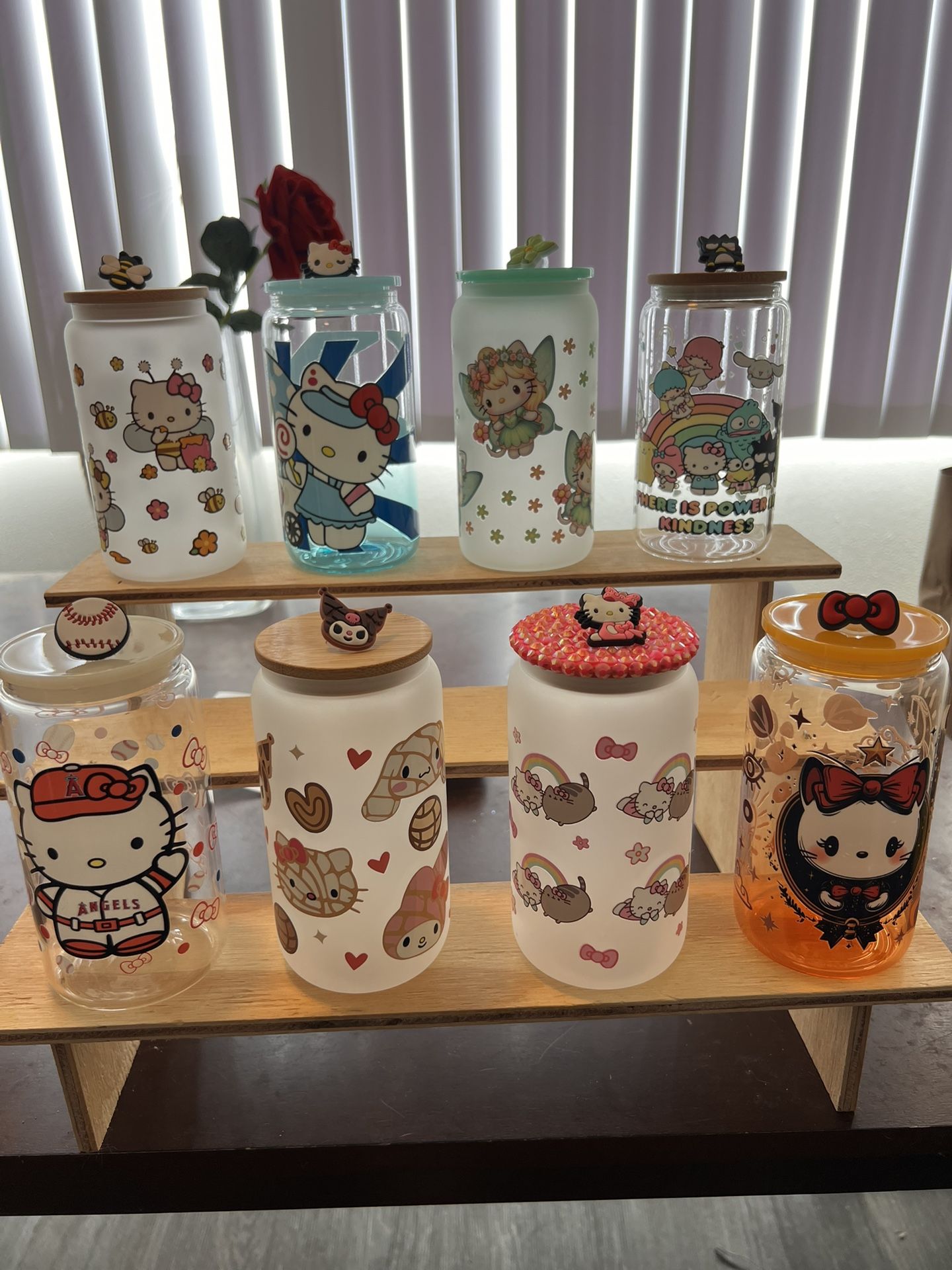Hello Kitty Glass Cups 16 Oz