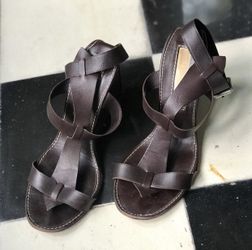 Michael Kors Vintage Wedged Sandal {Size 6}