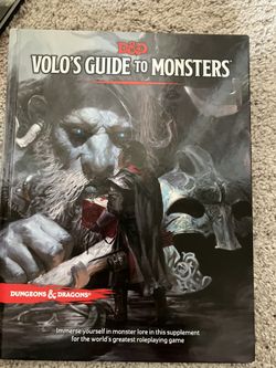 Volo's Guide To Monsters. DND