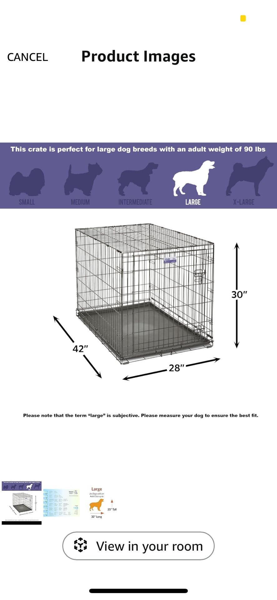 Large Dog Crate