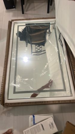 Brand new mirror with light 40”x24”