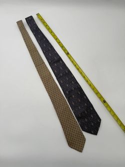 Lot of 2 Neiman Marcus Robert Talbott Silk Neck Ties Geometric USA