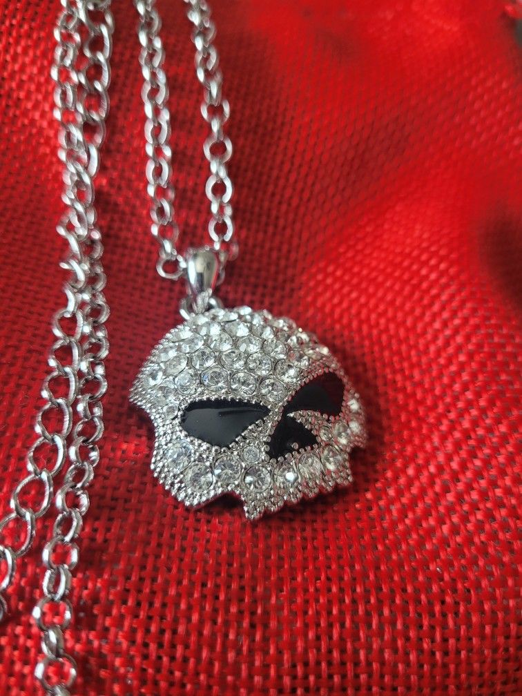 Original HARLEY DAVIDSON Skull Necklace 