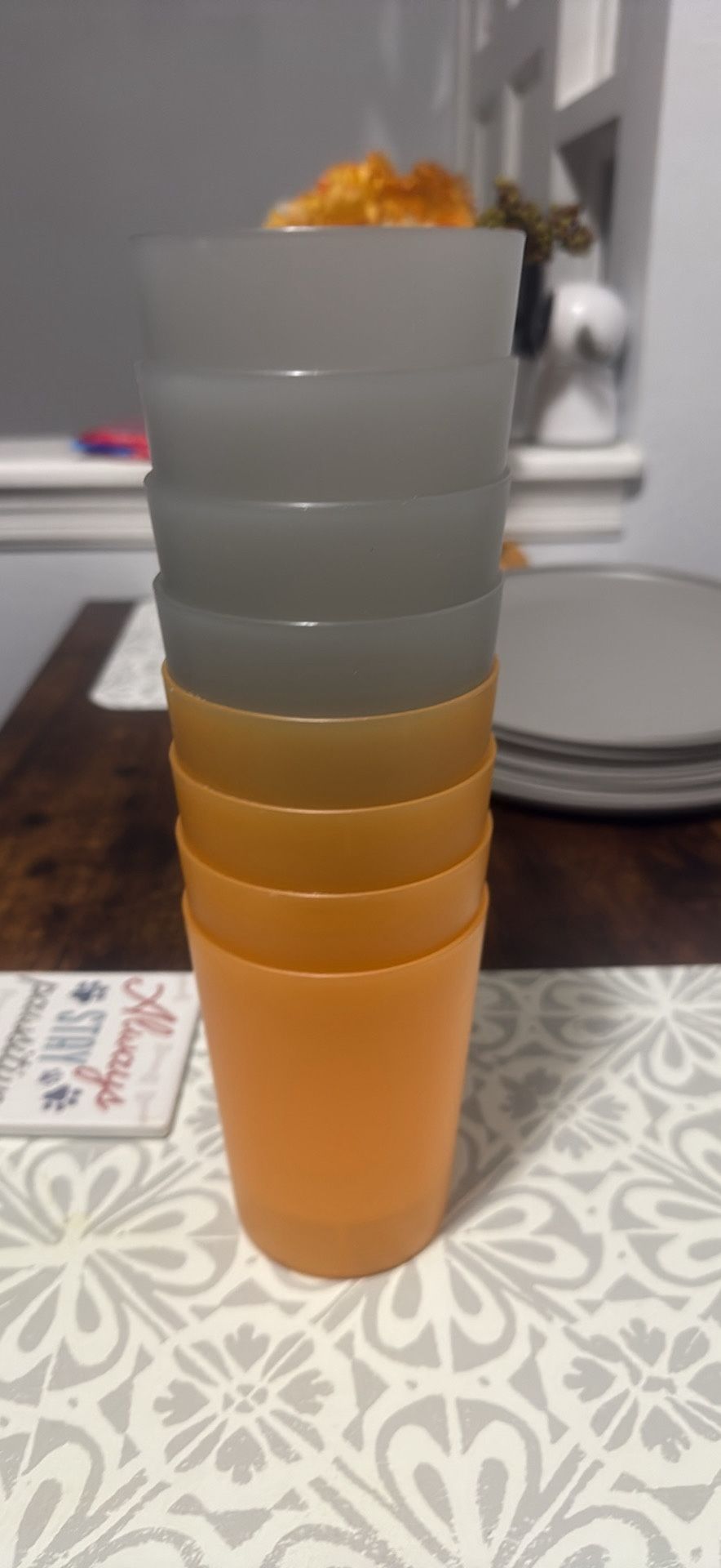 Plastic reusable cups