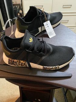 Adidas NMD R1 Black Leopard Print Sneakers