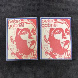 Vintage Peter Gabriel Back Stage Passes/$20 Each