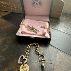 Rare Vintage Juicy Couture Set of Necklace, Bracelet 