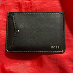 Fossil Men's Joshua Vegan Cactus Slim Minimalist Card Case Front Pocket Wallet for Men