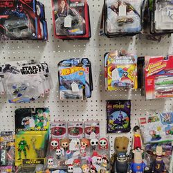 Hot Wheels Character and Diecast Cars Funko Pops Bitty Pops Funko Pez Dispensers Plus Action Figures for Sale. Prices Vary.
