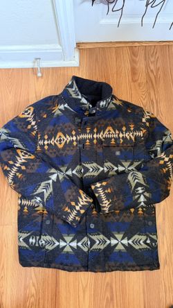 Roark Pendleton Wool Mens Coat Jacket Large