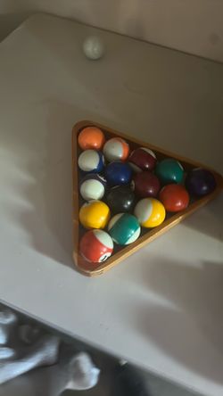 Pool Balls and Chalk