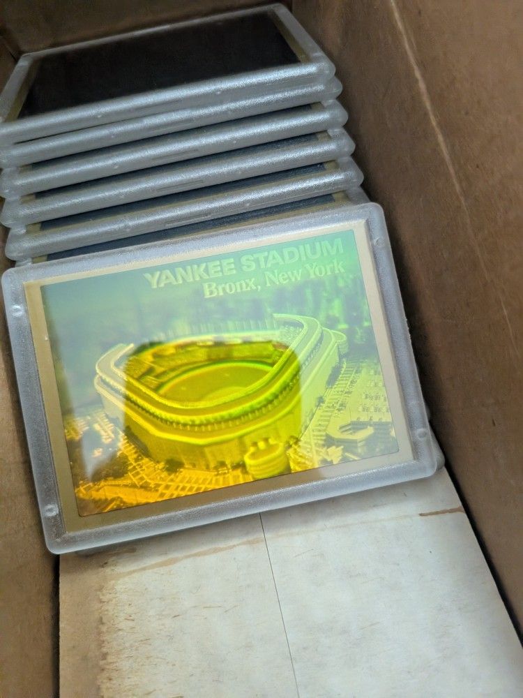 Yankee Stadium 1994 Blockbuster Video 3D Laser Hologram Baseball Card.