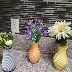 NEW 3D FLOWER VASES 