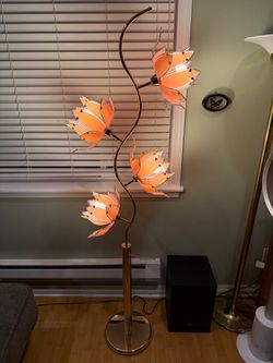 Lotus Lamp Floorstanding Art Deco MCM