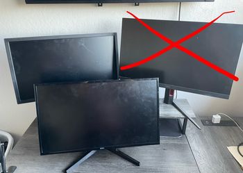 Monitors + Dual Monitor Stand (READ DESC)