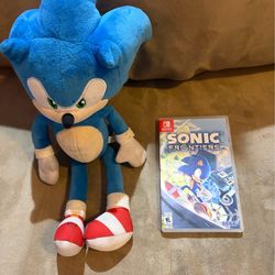 Sonic plushie + Sonic frontiers bundle