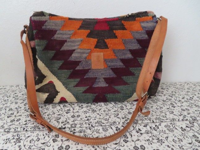 Matt Camron Turkish Kilim Carpet Bag Purse southwestern