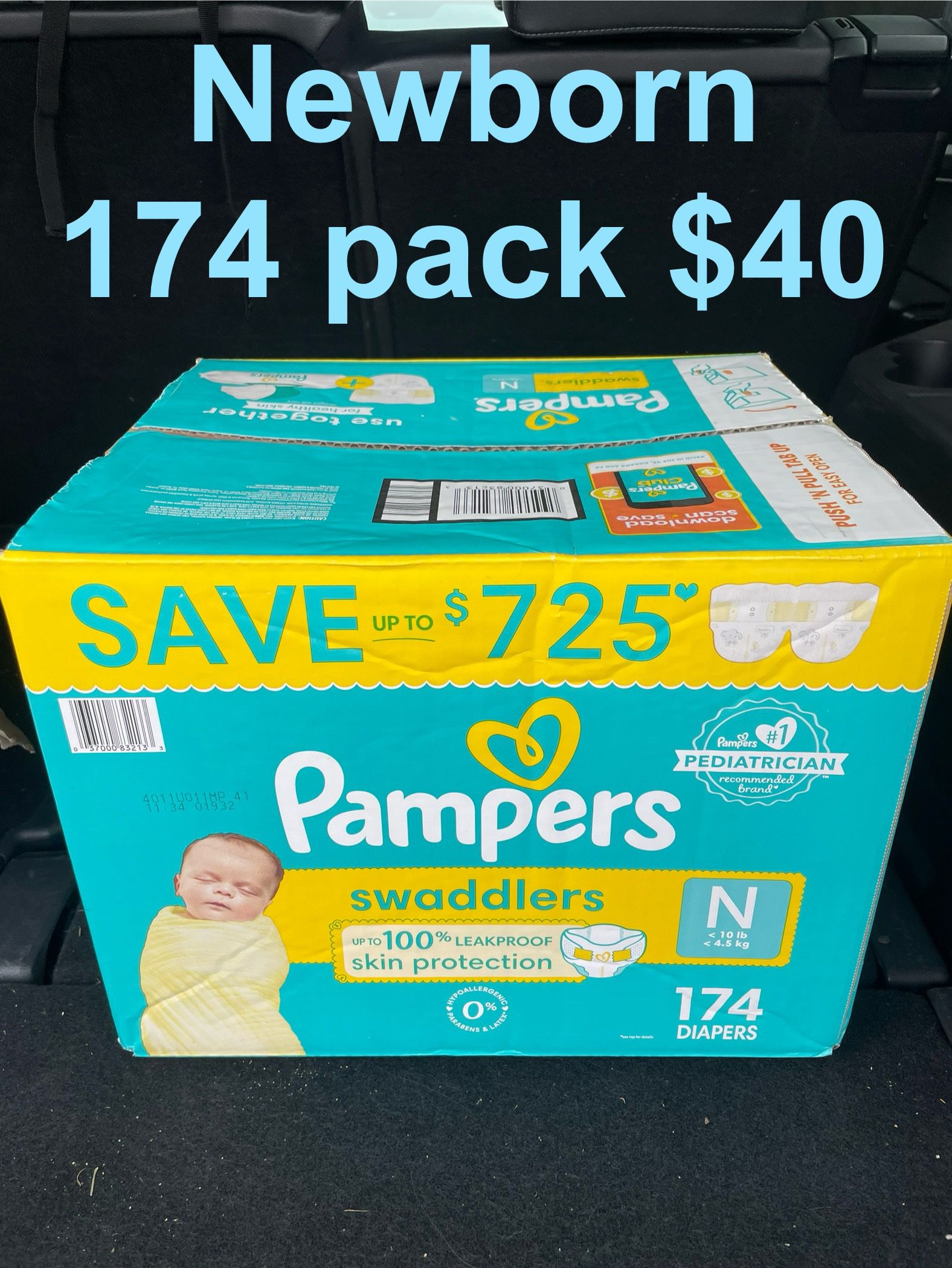 Pampers Swaddlers - Newborn 174 Count